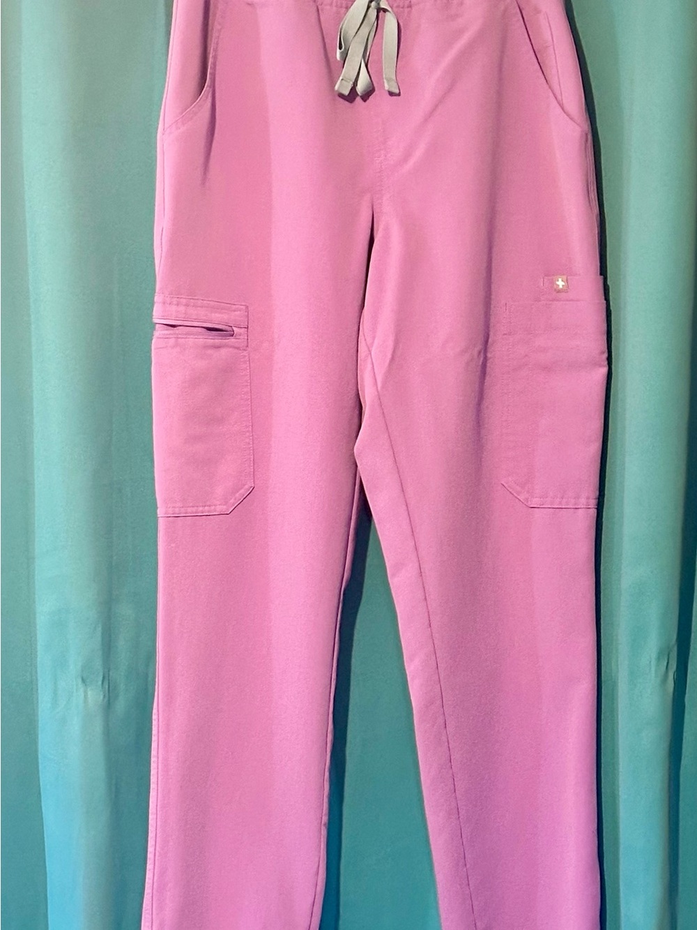 Figs Lilac Dawn Yola Cargo scrub Pants